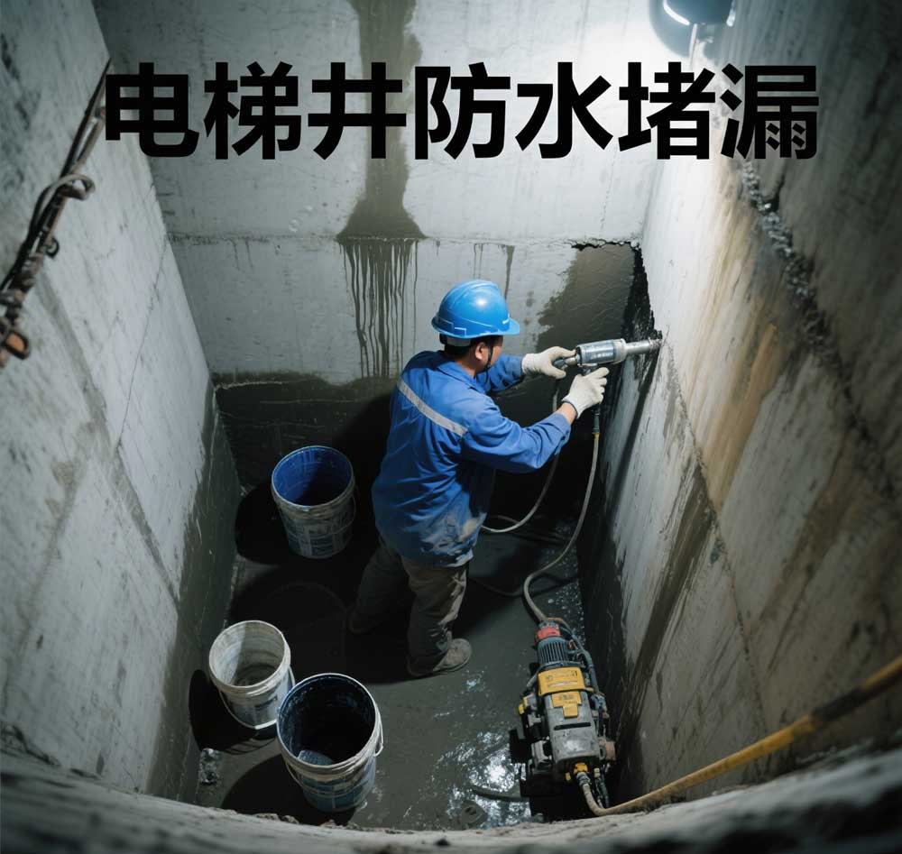 电梯井防水堵漏，宿迁专业电梯井漏水维修公司